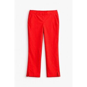 Lane Bryant Red Pull On Pants Women’s Size 20 Stretch Straight Leg Slit Hem Care